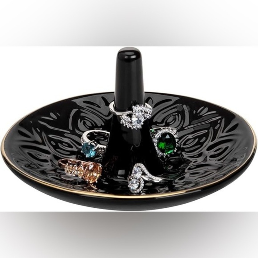 Ceramic Ring Holder Dish for Jewelry, Decorative Jewelry Tray for Rings …